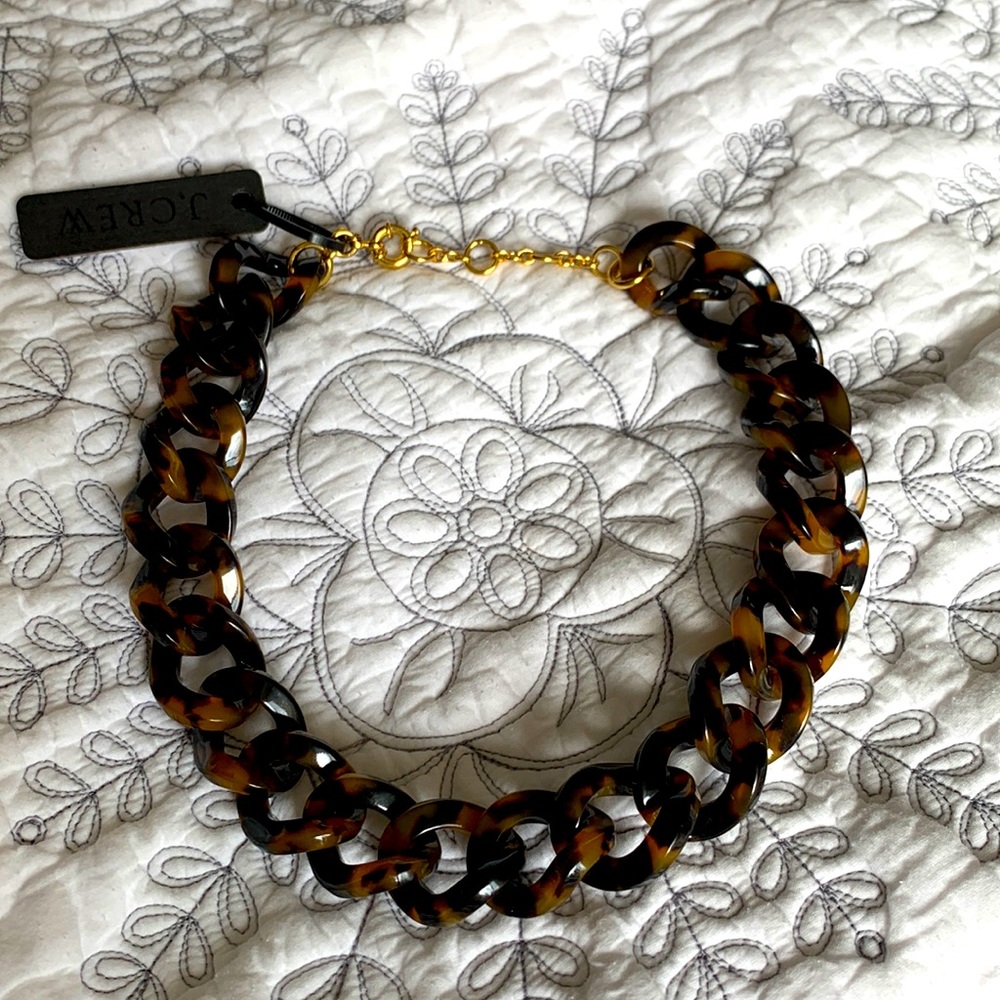 J Crew Tortoise shell necklace